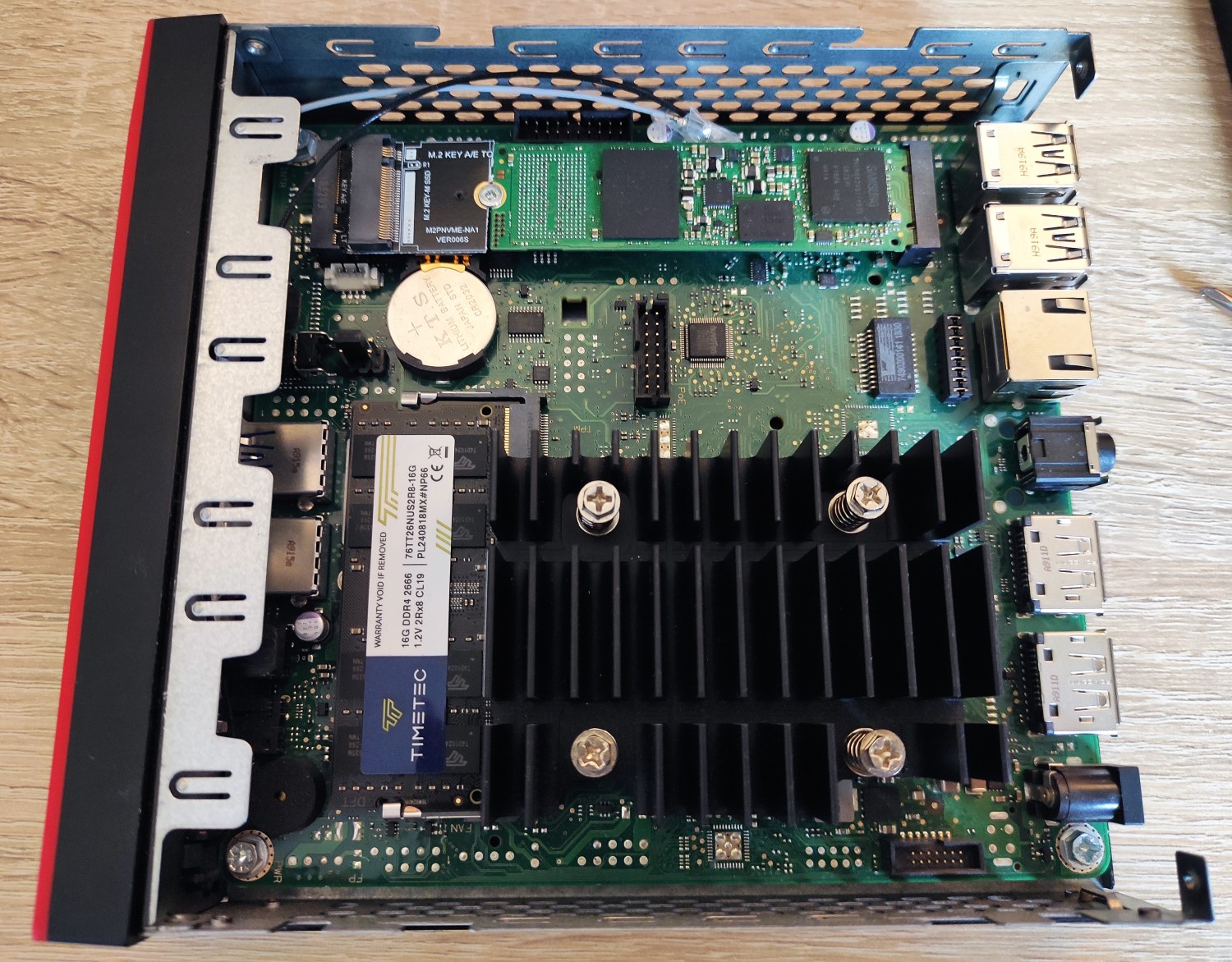 Verbauter M.2-Adapter